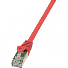 Cablu F/UTP Logilink Patchcord Cat 5e 7.5m Rosu foto