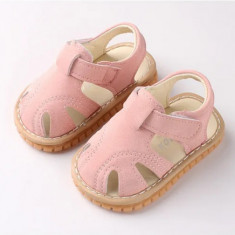 Sandalute roz pentru fetite - Sunny (Marime Disponibila: 6-9 luni (Marimea 19
