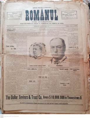 Ziarul ROMANUL,editii 1906-1911 foto