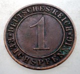 B.309 GERMANIA WEIMAR 1 REICHSPFENNIG 1936 D