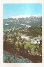RF56 -Carte Postala-Sinaia, vedere spre muntii Bucegi, circulata 1963