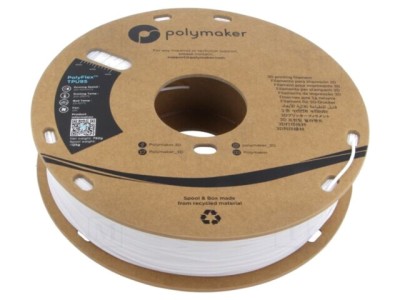 Filament TPU-95A 1,75mm alb POLYMAKER PolyFlex&amp;trade; 750g foto