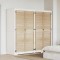 vidaXL Ușă de Dulap cu ușă 4 pcs natural 140.5 x 2.1 x 49.5 cm