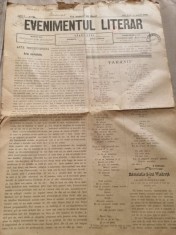 Ziarul Evenimentul Literar nr.11/1894 foto
