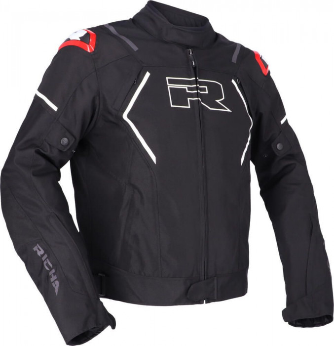 Geaca Moto Richa Vendetta Jacket, Negru/Rosu/Alb, Small