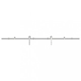 Cumpara ieftin Set piese pentru usa glisanta, argintiu, 183 cm otel inoxidabil