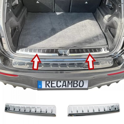 Ornament protectie interior portbagaj crom pentru Mercedes EQB din 2021 foto