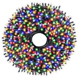 Instalatie de Craciun, Jolly Spirit, joc de lumini, multicolor, 400 lumini, 30 metri