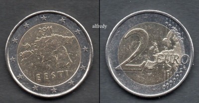ESTONIA 2011, 2 euro foto