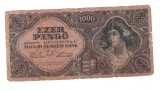 Bancnota Ungaria 1000 pengo 15 iulie 1945, uzata