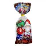 Ciocolată Lapte Esmo, Figurine Globuri și Moș Crăciun, Multicolor, 85g, Oem