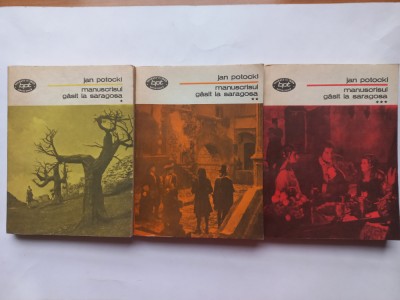 JAN POTOCKI - MANUSCRISUL GASIT LA SARAGOSA [ VOL. I + VOL. II + VOL. III] foto