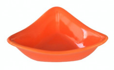 Bol ceramica triunghi 13cm culoare orange Seramic foto