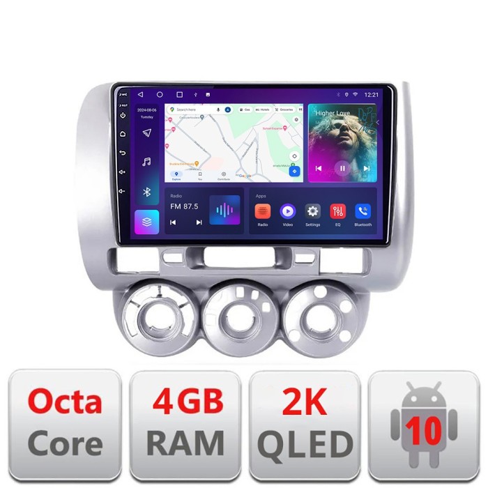 Navigatie Honda Fit Jazz 2004-2008 Android ecran Qled 2K Octa core 4+32 Kit-jazz+EDT-E409-2K CarStore Technology