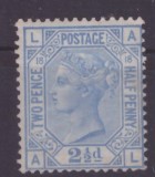 ANGLIA 1880-Regina VICTORIA-21/2 d blue-timbru Uzual nestampilat-Mi 59-MLH