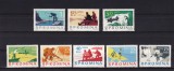 ROMANIA 1962 LP 544 PESCUITUL SPORTIV SERIE MNH