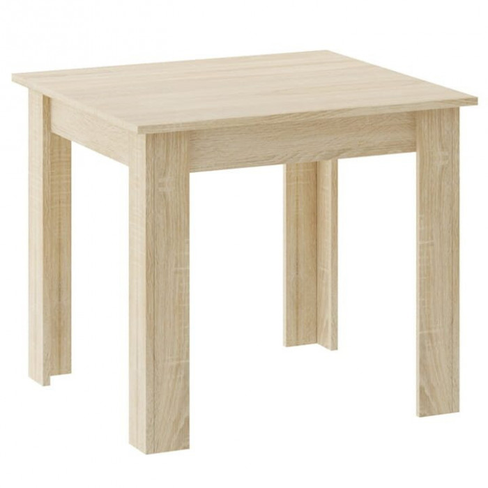 Masa pentru sufragerie/living, Artool, lemn, stejar sonoma, 80x80x75 cm