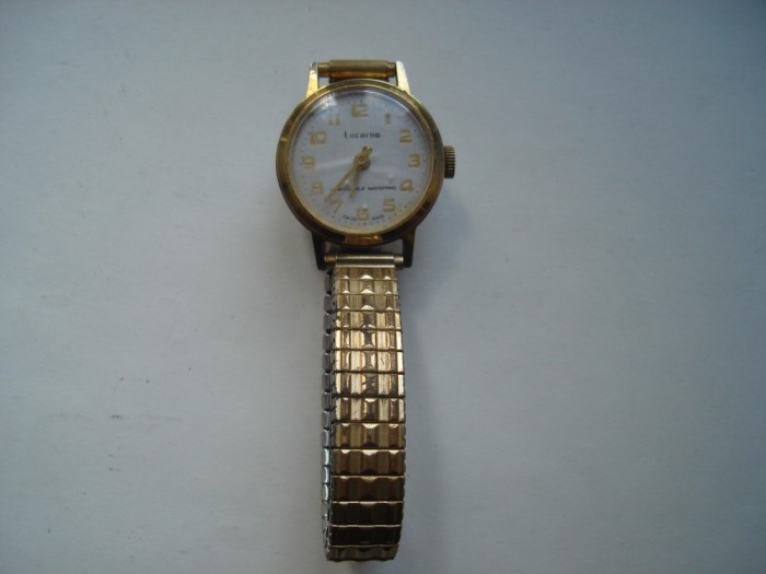 Ceas dame mecanic elvetian Lucerne 1 jewels, defect, cheita blocata