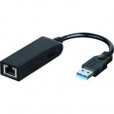 Placa de retea D-Link DUB-1312 , USB 2.0 , 10/100/1000 Mbps , Negru foto