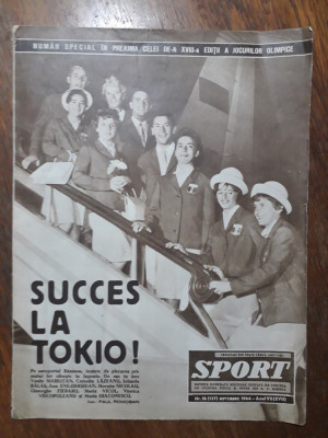 Revista Sport nr. 18 / 1964 / CSP foto