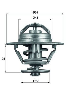 MAHLE TX 93 83D termostat,lichid racire foto