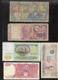 Set 5 bancnote de prin lume adunate (cele din imagini) #285, Africa
