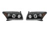Set faruri tuning Dodge CALIBER (PK) 06.2006-2013 BestAutoVest partea Dreapta+Stanga H1+H1, transparent-negru, tip USA, reglare manuala