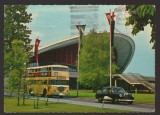 CPIB 25245 CARTE POSTALA - BERLIN. SALA CONGRESULUI, AUTOMOBIL DE EPOCA, AUTOBUZ CU ETAJ, CIRCULATA, 1970, STAMPILE, TIMBRU