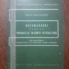 Recomandari pentru productie in horti-viticultura / R8P4S