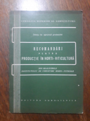 Recomandari pentru productie in horti-viticultura / R8P4S foto