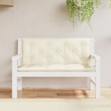 Set 2 perne bancă grădină Gossi, 120x50x7cm, Oxford, crem, exterior, impermeabile