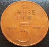 Moneda aniversara 5 MARCI / MARK - RD GERMANA (DDR), anul 1969 *cod 745