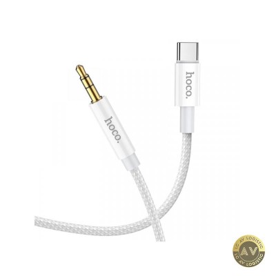 Cablu Audio USB-C - 3.5mm HOCO UPA19 1m Argintiu foto