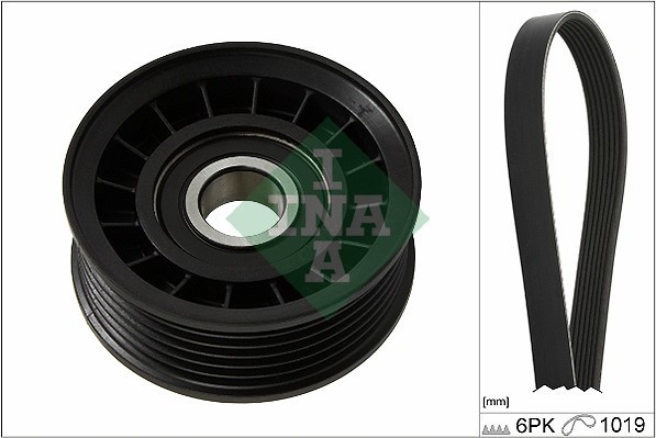 INA 529 0232 10 Set curea transmisie cu caneluri