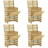 Cumpara ieftin Compactor de gradina cu lamele 4 pcs Verde 110 x 58 x 113 cm
