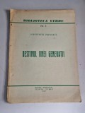 CONSTANTIN PAPANACE-DESTINUL UNEI GENERAȚII-BIBLIOTECA VERDE(miscarea legionara)