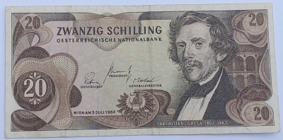 Austria , 20 Shillings 1967 foto