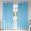 Perdele 2 pcs Albastru deschis 260 x 140 cm Poliester