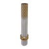Vaza decorativa Bruna Inart metalica in nuanta auriu si alb D15x76cm