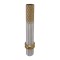 Vaza decorativa Bruna Inart metalica in nuanta auriu si alb D15x76cm