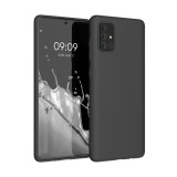 Husa pentru Samsung Galaxy A71, Silicon, Negru, 51208.47, Carcasa