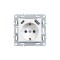 Priză Nova cu conector USB alb - 1