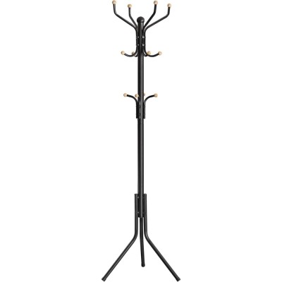 VASAGLE Cuier pentru haine, din otel, tip pom, cu 12 carlige, 182cm, negru Household NewTrend foto