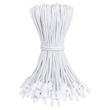 Elastice JunGG cu c&acirc;rlige, pachet de 100, expansoare cu c&acirc;rlige, 25 cm, tensiune pentru prelată, cauciuc pentru cort