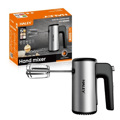 Mixer de Mana din Inox HALEY 500W &amp;ndash; 5 Viteze, Motor Puternic, Design Vertical, Accesorii Incluse foto