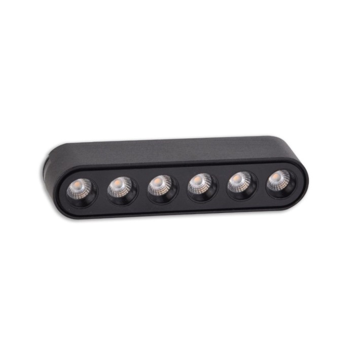 Proiector LED Slim Track Light KL181004, 6W, lumina neutra 4000K, IP20, negru