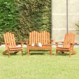 VidaXL Set mobilier de grădină Adirondack, 4 piese, lemn masiv acacia