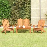 Set mobilier de gradina Adirondack, 4 piese, lemn masiv acacia GartenMobel Dekor, vidaXL