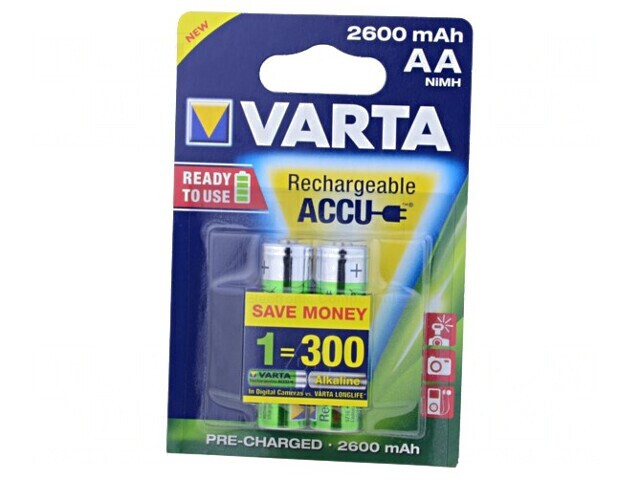 Baterii Re&icirc;ncărcabile Ni-MH AA 1,2V 2600mAh 2buc.