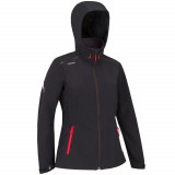 Geacă Softshell anti-v&acirc;nt navigație SAILING 900 Negru Damă, Tribord